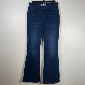 Idyllwind Miranda Lambert Womens High Rise Flare Jeans Dark Wash Size 12 Denim